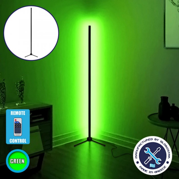 Μοντέρνο Minimal Επιδαπέδιο Μαύρο Φωτιστικό 200cm LED 32 Watt με Ασύρματο Χειριστήριο RF & Dimmer Πράσινο GloboStar ALIEN Design GLOBO-200-5 Μοντέρνο Minimal Επιδαπέδιο Μαύρο Φωτιστικό 200cm LED 32 Watt με Ασύρματο Χειριστήριο RF & Dimmer Πράσινο GloboStar ALIEN Design GLOBO-200-5