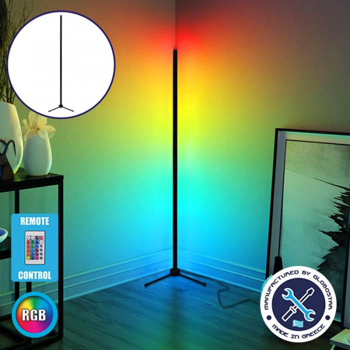 Μοντέρνο Minimal Επιδαπέδιο Μαύρο Φωτιστικό 200cm LED 32 Watt με Ασύρματο Χειριστήριο RF & Dimmer RGB GloboStar ALIEN Design GLOBO-200-8 Μοντέρνο Minimal Επιδαπέδιο Μαύρο Φωτιστικό 200cm LED 32 Watt με Ασύρματο Χειριστήριο RF & Dimmer RGB GloboStar ALIEN Design GLOBO-200-8