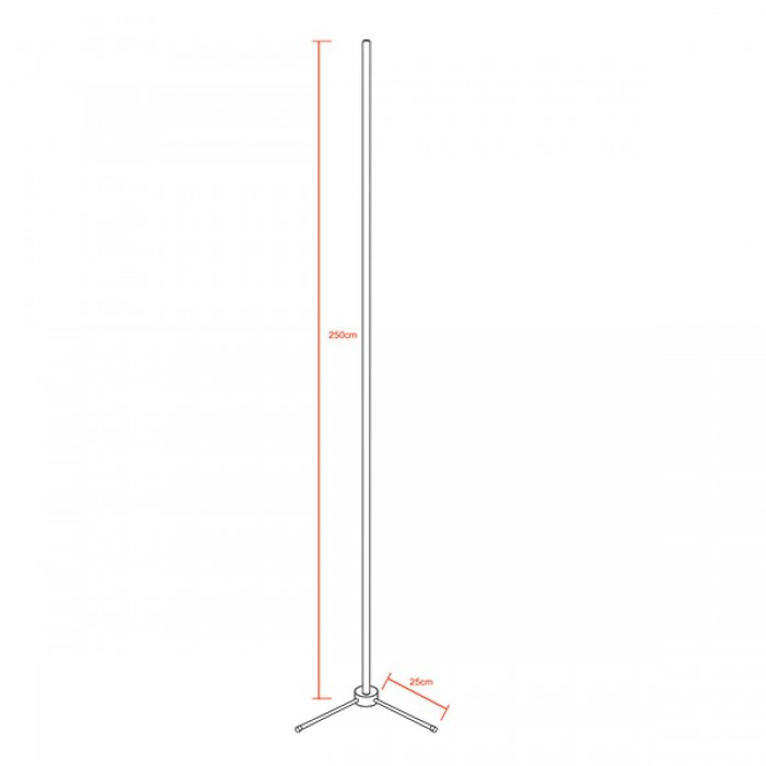 Μοντέρνο Minimal Επιδαπέδιο Μαύρο Φωτιστικό 250cm LED 40 Watt με Ασύρματο Χειριστήριο RF & Dimmer Πράσινο GloboStar ALIEN Design GLOBO-250-5 Μοντέρνο Minimal Επιδαπέδιο Μαύρο Φωτιστικό 250cm LED 40 Watt με Ασύρματο Χειριστήριο RF & Dimmer Πράσινο GloboStar ALIEN Design GLOBO-250-5
