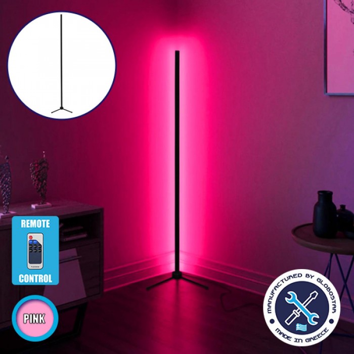 Μοντέρνο Minimal Επιδαπέδιο Μαύρο Φωτιστικό 250cm LED 40 Watt με Ασύρματο Χειριστήριο RF & Dimmer Ροζ GloboStar ALIEN Design GLOBO-250-7 Μοντέρνο Minimal Επιδαπέδιο Μαύρο Φωτιστικό 250cm LED 40 Watt με Ασύρματο Χειριστήριο RF & Dimmer Ροζ GloboStar ALIEN Design GLOBO-250-7