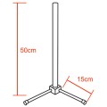 Μοντέρνο Minimal Επιτραπέζιο Μαύρο Φωτιστικό 50cm LED 8 Watt με Ασύρματο Χειριστήριο RF & Dimmer Κόκκινο GloboStar ALIEN Design GLOBO-50-4