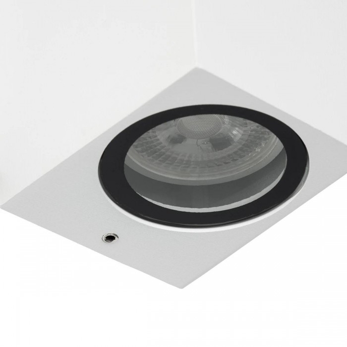 kelvo® BURANO KLV-101-0023 Φωτιστικό Τοίχου / Απλίκα για 2 Λάμπες MR16 με Ντουί GU10 AC 220-240V Αδιάβροχο IP65 - Λευκό Ματ - Μ8 x Π8 x Υ15cm kelvo® BURANO KLV-101-0023 Φωτιστικό Τοίχου / Απλίκα για 2 Λάμπες MR16 με Ντουί GU10 AC 220-240V Αδιάβροχο IP65 - Λευκό Ματ - Μ8 x Π8 x Υ15cm
