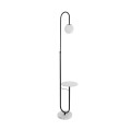 kelvo® CORDELIA KLV-102-0005 Επιδαπέδιο Φωτιστικό για Λάμπα με Ντουί 1 x E27 AC 220-240V IP20 - Μαύρο Ματ & Λευκό - Μ30 x Π34 x Υ180cm kelvo® CORDELIA KLV-102-0005 Επιδαπέδιο Φωτιστικό για Λάμπα με Ντουί 1 x E27 AC 220-240V IP20 - Μαύρο Ματ & Λευκό - Μ30 x Π34 x Υ180cm