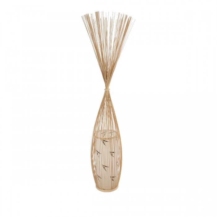 GloboStar® PORTONOVO S-02276 Boho Επιδαπέδιο Φωτιστικό Μονόφωτο 1 x E27 AC220-240V IP20 - Φ35 x Υ165cm - Μπεζ Ξύλινο Πλέγμα GloboStar® PORTONOVO S-02276 Boho Επιδαπέδιο Φωτιστικό Μονόφωτο 1 x E27 AC220-240V IP20 - Φ35 x Υ165cm - Μπεζ Ξύλινο Πλέγμα