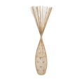 GloboStar® PORTONOVO S-02276 Boho Επιδαπέδιο Φωτιστικό Μονόφωτο 1 x E27 AC220-240V IP20 - Φ35 x Υ165cm - Μπεζ Ξύλινο Πλέγμα