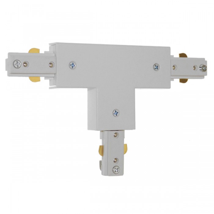 GloboStar S-40049 Διφασικός Connector 3 Καλωδίων Συνδεσμολογίας Ταφ (Τ) για Λευκή Ράγα Οροφής GloboStar S-40049 Διφασικός Connector 3 Καλωδίων Συνδεσμολογίας Ταφ (Τ) για Λευκή Ράγα Οροφής