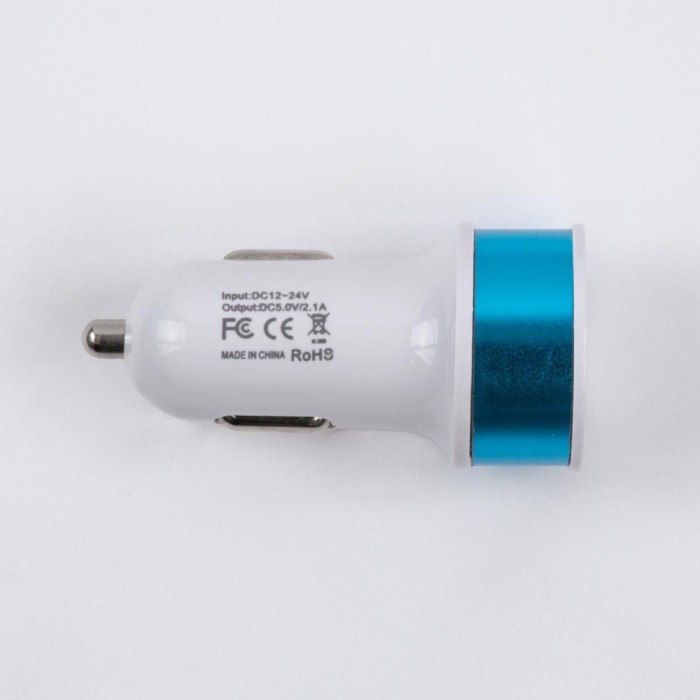 Globostar® S-90989 Μπλε Φορτιστής Αυτοκινήτου DC 12-24V με 2 Εξόδους USB DC 5V 1.0Α & 2.1A Globostar® S-90989 Μπλε Φορτιστής Αυτοκινήτου DC 12-24V με 2 Εξόδους USB DC 5V 1.0Α & 2.1A