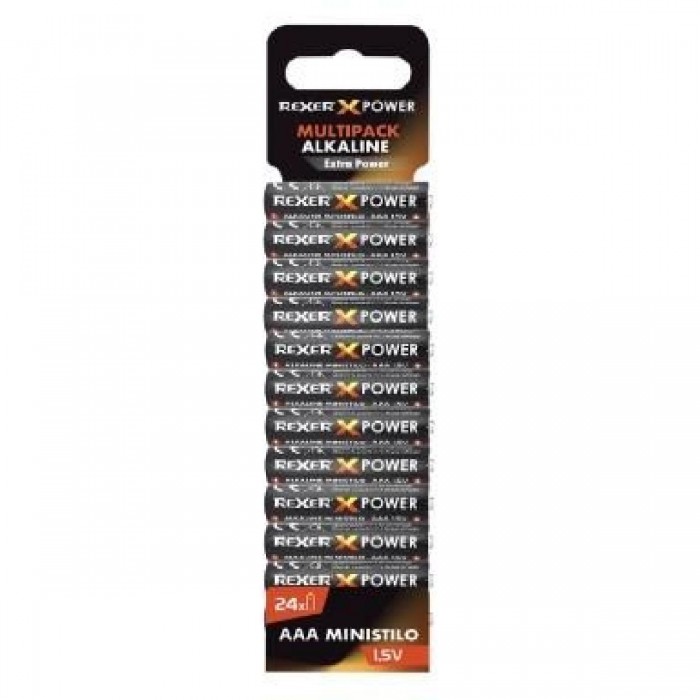 REXER X POWER Αλκαλικές Μπαταρίες Extra Power RXAB2 &#8211; AAA 24P 1,5V mini (ΣΥΣΚΕΥΑΣΙΑ 24pcs)