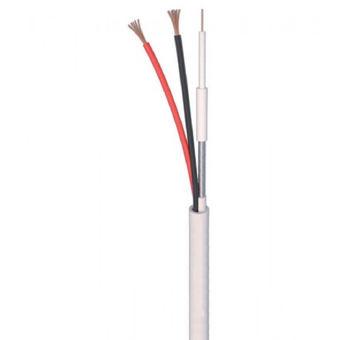 ANGA ST-CC01 Καλώδιο CCTV 1 x mini RG59 + 2 x 0.50mm (100μ) CU/PVC