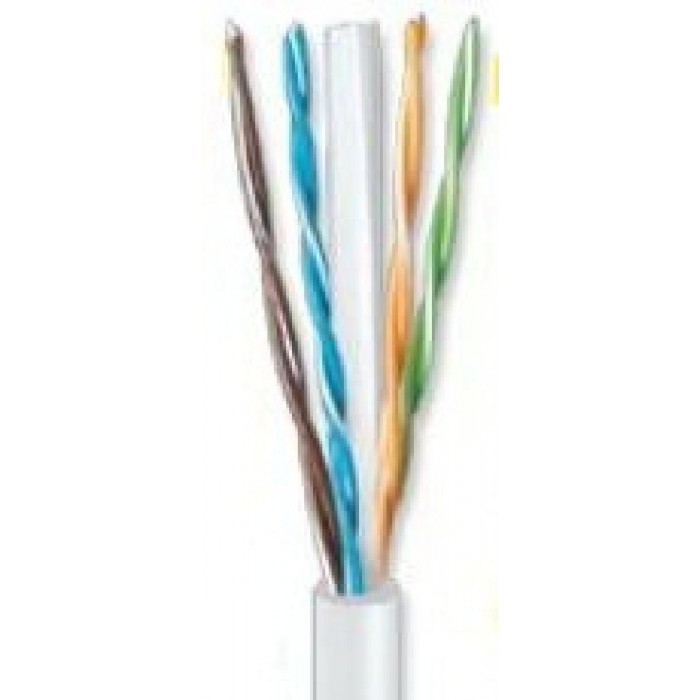 ΝΕΟ!!!!ANGA ST-L05 (100μ) Καλώδιο UTP CAT6 ΜΕ ΚΑΘΑΡΟ ΧΑΛΚΟ σε Λευκό χρώμα 