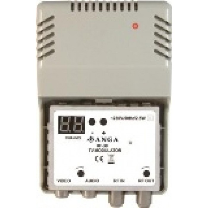ANGA Modulator RF-30 ME LED Display, VHF: 2- 4 - 5 ... 12, UHF: 21 ... 69 ANGA Modulator RF-30 ME LED Display, VHF: 2- 4 - 5 ... 12, UHF: 21 ... 69