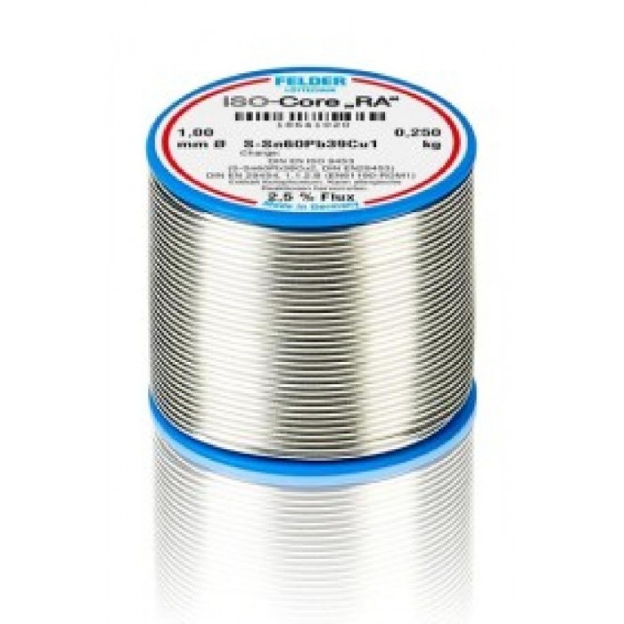 ΚΟΛΛΗΣΗ FELDER  1.0mm 250gr RA S-Sn60Pb40 με αλοιφη18601020