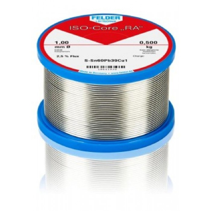 ΚΟΛΛΗΣΗ FELDER 1.0mm 500gr RA S-Sn60Pb40 με αλοιφη 18601030