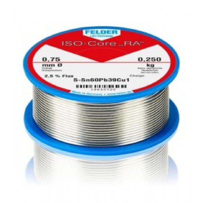 ΚΟΛΛΗΣΗ FELDER 0.75mm 250gr  RA S-Sn60Pb40 με αλοιφη 18600720