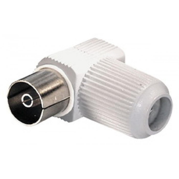 IEC (TV - RF) θηλυκό Λευκό γωνία