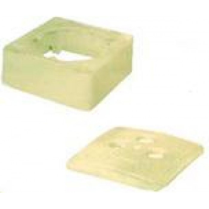 Προσθήκη & Καπάκι σε κοκκαλί χρώμα για πρίζες 3 εξόδων