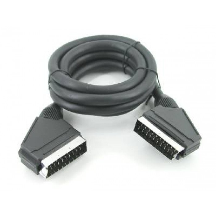 Scart σε Scart 21 pins όλα συνδεδεμένα 1.5μ 0.8mm υψηλής ποιότητας εύκαμπτο καλώδιο