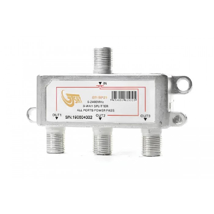 GT-SP31 Splitter 3 x 1 5-2400Mhz ports power pass