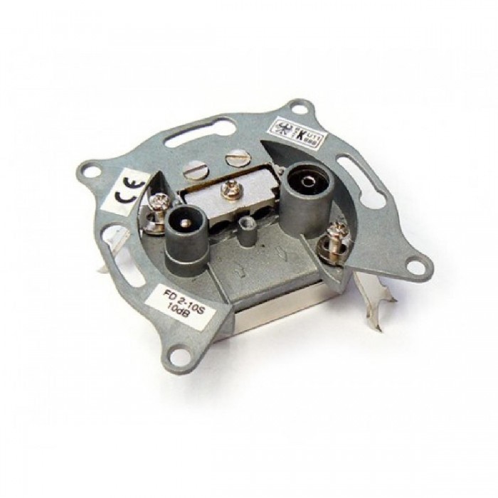 Πρίζα διελεύσεως δύο εξόδων TV-RADIO