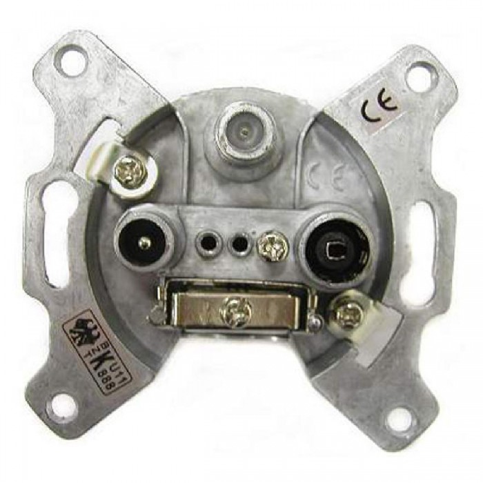 Πρίζα τερματική τριών εξόδων TV-RADIO-SAT