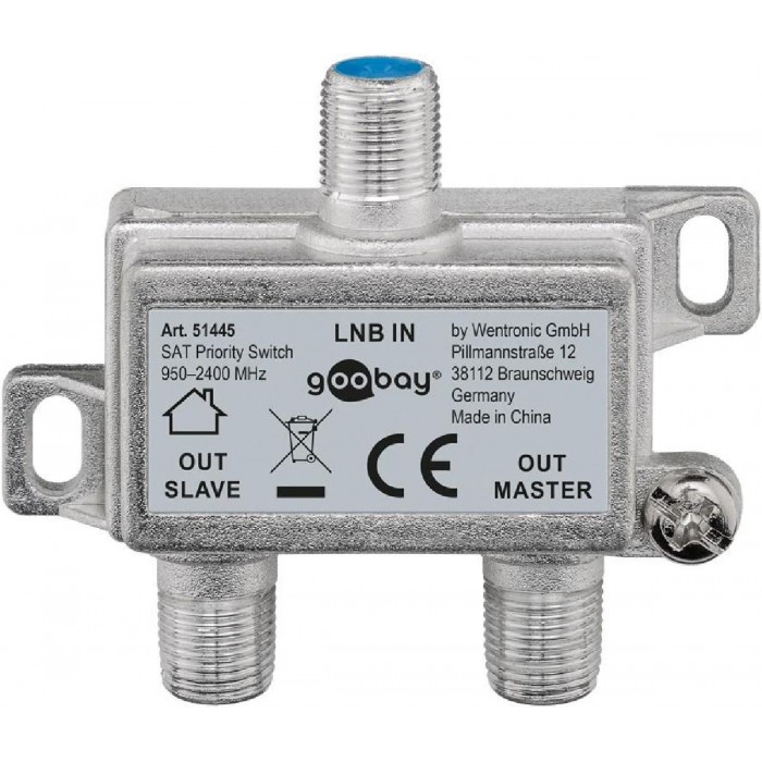 SAT Priority Splitter, ΔΙΑΝΕΜΕΙ ΑΠΟ 1 LNB ΣΕ 2 SAT ΔΕΚΤΕΣ