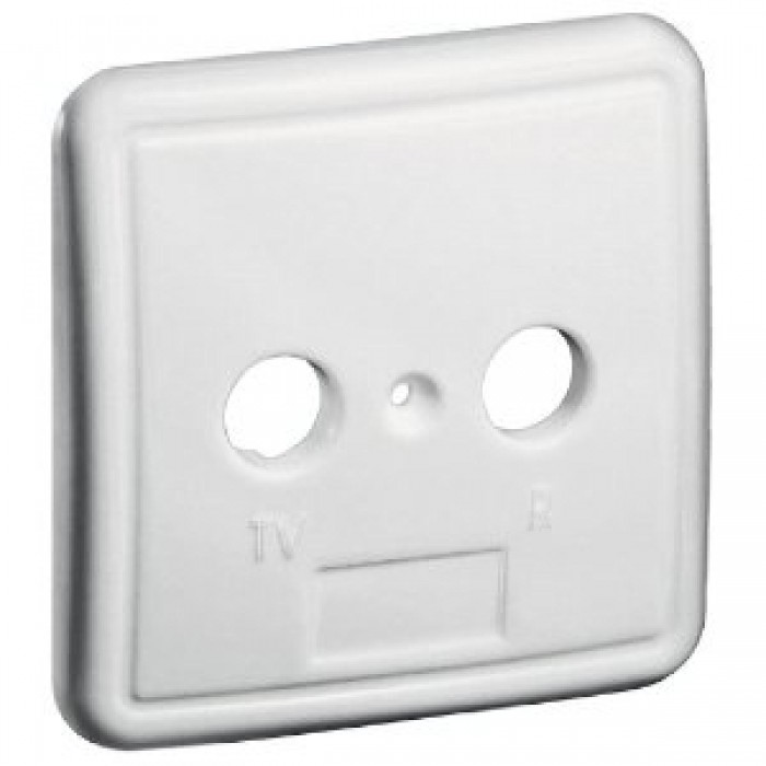 Καπάκι σε λευκό χρώμα για πρίζες 2 εξόδων