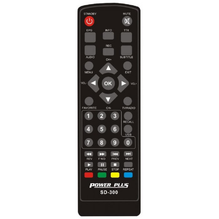 Τηλεχειριστήριο για Δέκτες HD5000, HD50003D, HD100mini, HD100mini3D, SD-300, HD800S
