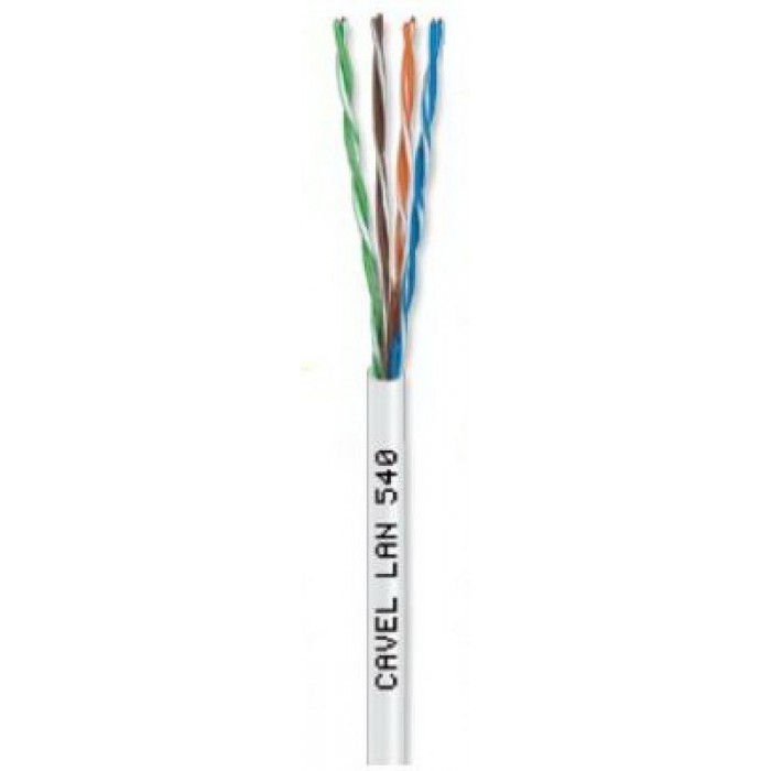 Καλώδιο CAVEL U/UTP Cat5e (300μ) LAN540 σε Λευκό χρώμα (4x2xAWG24) Χαλκός 0,51mm