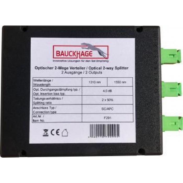ΟΠΤΙΚΟ SPLITTER 1/2 SC/APC 1 ΕΙΣΟΔΟΣ SC/APC ΔΥΟ ΕΞΟΔΟΙ SC/APC
