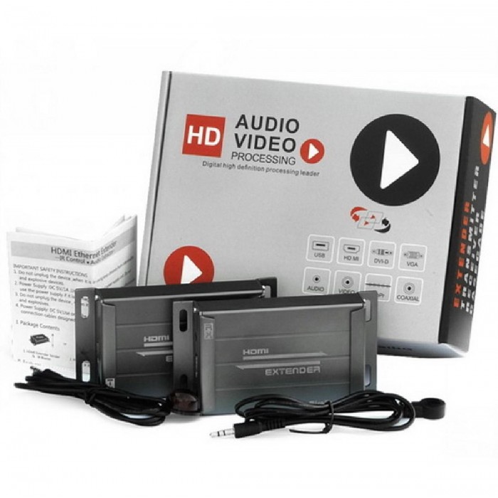 ANGA PS-891-IR HDMI Extender 150μ 1x UTP CAT5e καλώδιο 1080P συμβατό με HDMI 1.3, HDCP με τηλεχειρισμό ANGA PS-891-IR HDMI Extender 150μ 1x UTP CAT5e καλώδιο 1080P συμβατό με HDMI 1.3, HDCP με τηλεχειρισμό