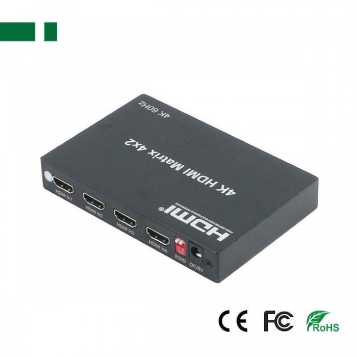 ANGA PS-M0402A MATRIX HDMI MATRIX, 4 εισόδων &#8211; 4 εξόδων 4Κ @ 30Hz