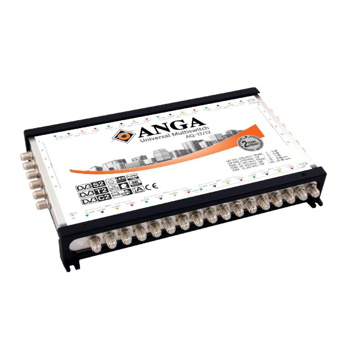 ANGA AQ-17/12 ΠΟΛΥΔΙΑΚΟΠΤΗΣ (4 ΔΟΡΥΦΟΡΟΙ+ΕΠΙΓΕΙΑ-12 ΕΞΟΔΟΥΣ) ΕΠΕΚΤΕΙΝΟΜΕΝΟΣ ΜΕ ΤΡΟΦ/ΚΟ ΜΕ 12V/ 8A