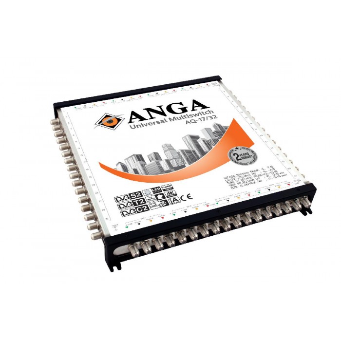ANGA AQ-17/32 ΠΟΛΥΔΙΑΚΟΠΤΗΣ (4 ΔΟΡΥΦΟΡΟΙ+ ΕΠΙΓΕΙΑ- 32 ΕΞΟΔΟΥΣ) ΕΠΕΚΤΕΙΝΟΜΕΝΟΣ ΜΕ ΤΡΟΦ/ΚΟ ΜΕ 12V/ 8A