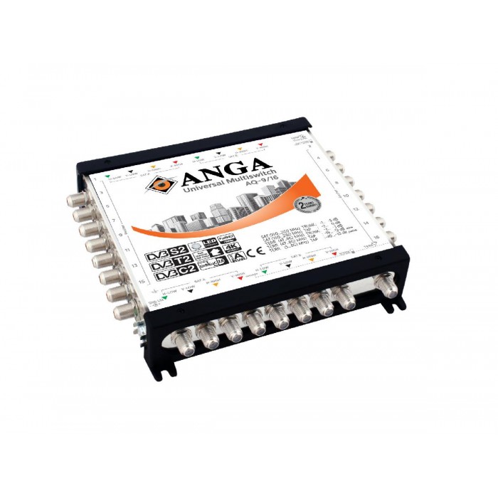 ANGA AQ-9/16 ΠΟΛΥΔΙΑΚΟΠΤΗΣ (2 ΔΟΡΥΦΟΡΟΙ+ ΕΠΙΓΕΙΑ- 16 ΕΞΟΔΟΥΣ) ΕΠΕΚΤΕΙΝΟΜΕΝΟΣΜΕ ΤΡΟΦ/ΚΟ ΜΕ 12V/ 3A