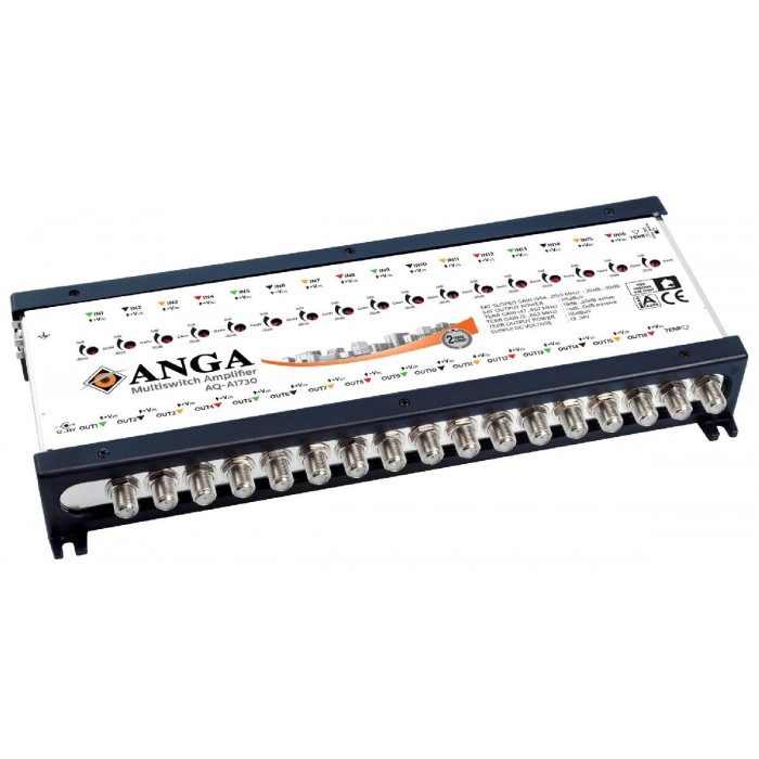 ANGA AQ-A1730 ΕΝΙΣΧΥΤΗΣ (4 ΔΟΡΥΦΟΡΟΙ + ΕΠΙΓΕΙΟ) 3db ΡΥΘΜΙΖΟΜΕΝΟΣ