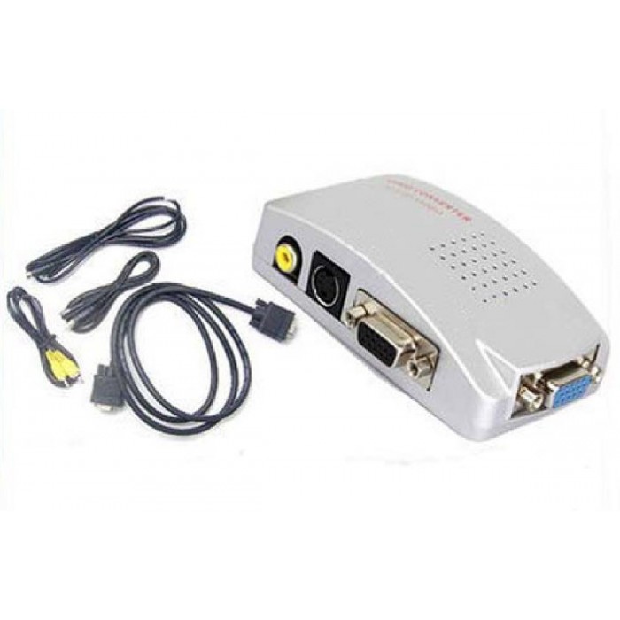 CVA-3002 VGA σε RCA & S-VIDEO ΜΕΤΑΤΡΟΠΕΑΣ Ιδανικό για να προβάλεται σήμα εικόνας από υπολογιστή σε τηλεόραση