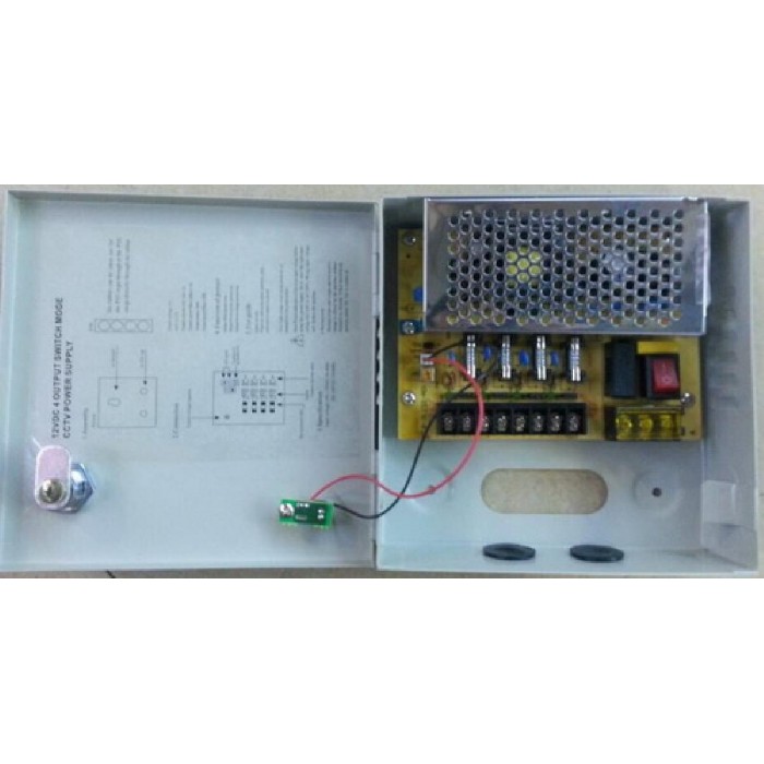 Σταθεροποιημένο τροφοδοτικό 12V / 3A / 36W, 4 εξόδων, ANGA CP1209-3A-4