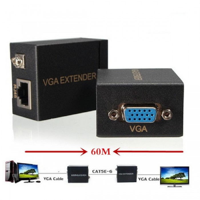 ANGA CVGA-60 VGA Extender 60μ 1x UTP CAT5e/6 καλώδιο ANGA CVGA-60 VGA Extender 60μ 1x UTP CAT5e/6 καλώδιο