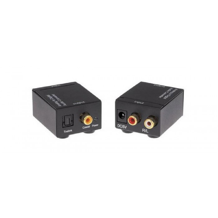 ANGA CVA-3005 Μετατροπέας Stereo RCA σε Ψηφιακό Ήχου Toslink ή Coaxial (περιλαμβάνει τροφοδοτικό 5V/1A)