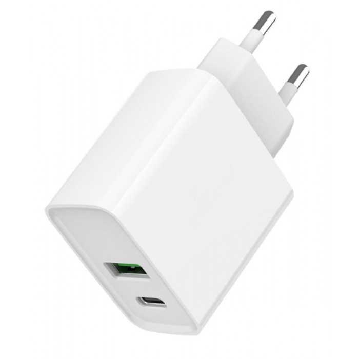 ΤΡΟΦΟΔΟΤΙΚΟ ANGA USB-C HNT-PD301 AC/DC ADAPTER ΛΕΥΚΟ (FAST CHARGE)