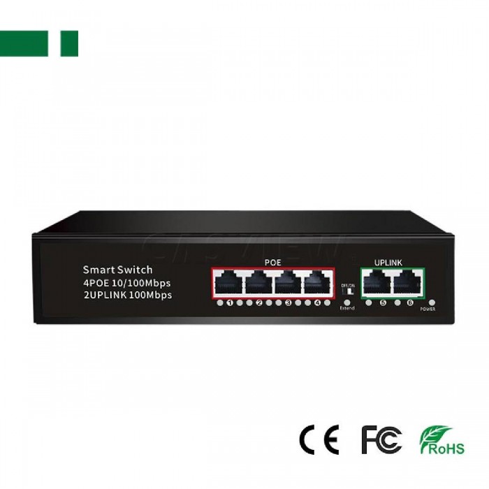 ANGA POE Switch(4+2 Built-in) CPE-5042B, 4 Port 10/100M, 1. POE Port: 4*10/100Mbps; Uplink Port: 2*10/100Mbps; 2. Built in DC52V 1.15A 65W Power ANGA POE Switch(4+2 Built-in) CPE-5042B, 4 Port 10/100M, 1. POE Port: 4*10/100Mbps; Uplink Port: 2*10/100Mbps; 2. Built in DC52V 1.15A 65W Power