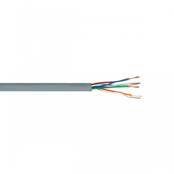 VK/UTP/CAT5E  - Καλώδιο τηλεφώνου στρογγυλό, (2x4)x24AWG, γκρι