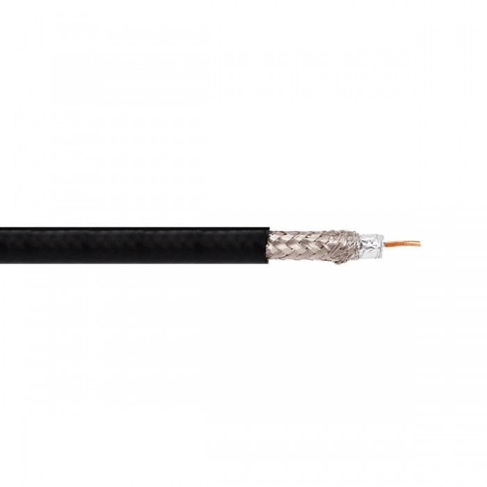 VK/RG59 - Καλώδιο TV στρογγυλό, 0.81mm², μαύρο