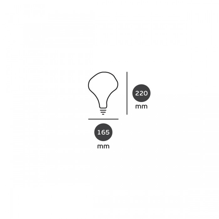 VK/05174/D/E/TM/WW  - Λάμπα Led, E27, 3W, 2200Κ, 60lm, Dimmable, διακοσμητική, Filament, σκούρο γκρι