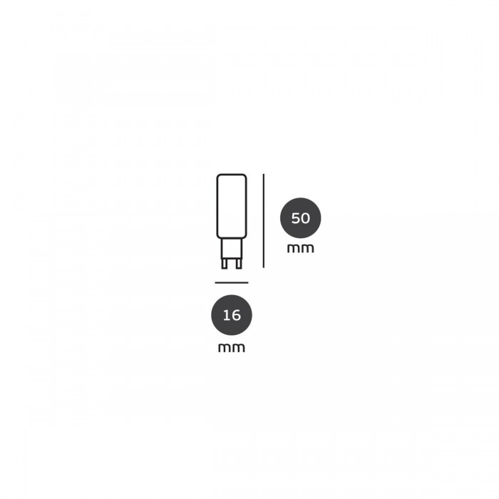 VK/05066/D - Λάμπα Led, G9, 3.5W, 6000K, 340lm, 270°