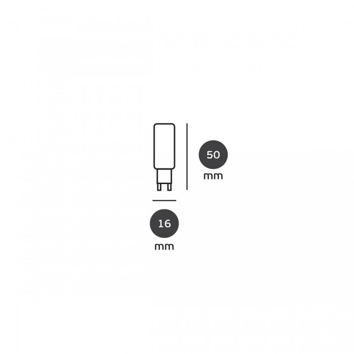 VK/05066/D/D - Λάμπα Led, G9, 3W, 6000K, 250lm, Dimmable