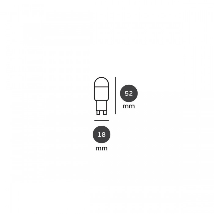 VK/05067/W - Λάμπα Led, G9, 3W, 3000K, 220lm, 180°