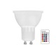 VK/05075G/RGB - Λάμπα Led, GU10, 3W, RGB, N/Alm, 45°, CRI>80, Dimmable