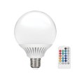 VK/05076/E/RGB - Λάμπα Led, E27, 5W, RGB N/Alm, Dimmable, σφαίρα, πλαστική, με τηλεχειριστήριο