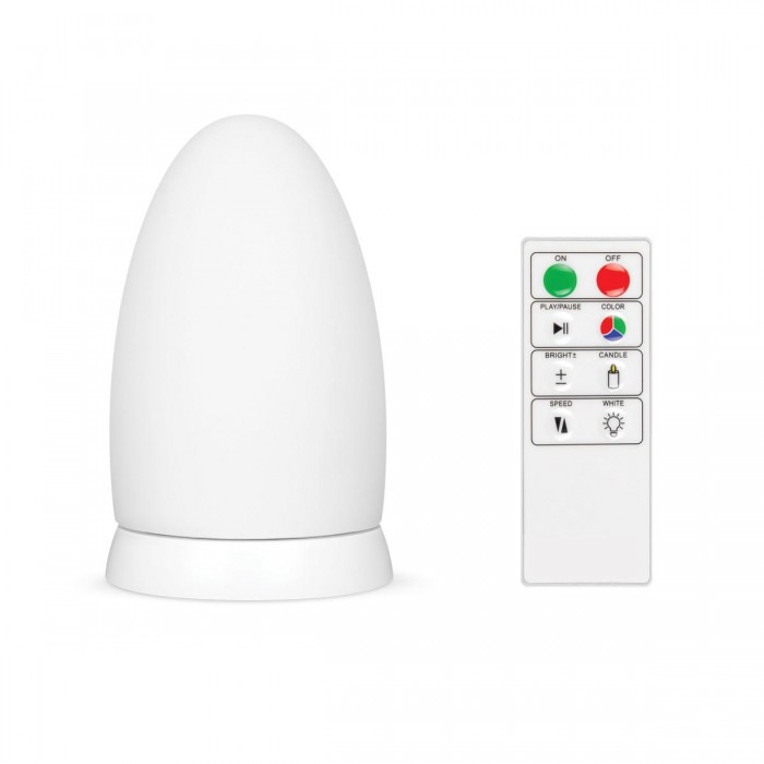 VK/05078/RGB - Λάμπα Led 3W, RGB N/Alm, Dimmable, πλαστική, επαναφορτιζόμενη, με τηλεχειριστήριο VK/05078/RGB - Λάμπα Led 3W, RGB N/Alm, Dimmable, πλαστική, επαναφορτιζόμενη, με τηλεχειριστήριο